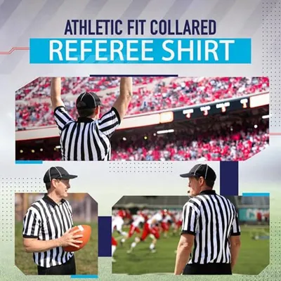 Offizielles Pro-Style Polo-Shirt für Schiedsrichter für Basketball und Fußball (XXL)