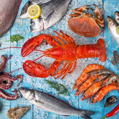 Image de Serviettes 33x33 cm - Seafood