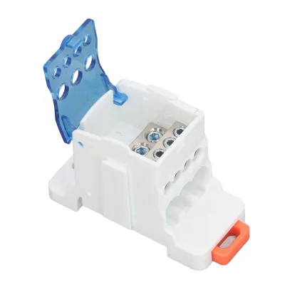 Produktbild von Klemmenkasten, Klemmenanschlusskasten, DIN-Schienen-Klemmenkasten, Klemmenverteilerkasten, Stromverteilerkasten, 80A-Klemmenverteilerkasten