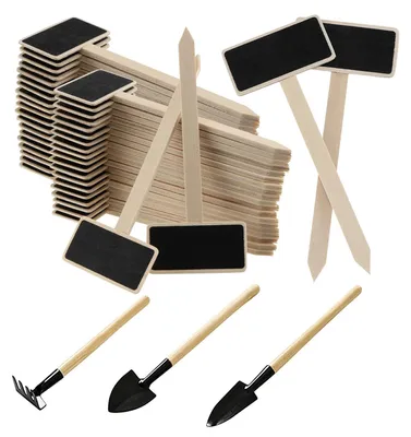 Produktbild von Gartenwerkzeug-Set mit 20 Holzschildern 11,6 x 6,1 x 3,1 cm Holz