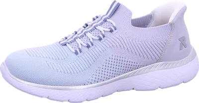Produktbild von Rieker Damen Sneaker Textil Weite G rutschfest bequem Gummizug Momosoft M5066, Größe:39 EU, Farbe:Blau