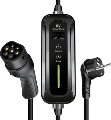Image de Chargeur Voiture électrique Type 2 230V monophasé 16A 3,7 kW 5m