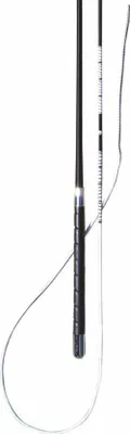 Produktbild von Fahrpeitsche Bogenpeitsche, 120 cm mit Lederhandgriff schwarz