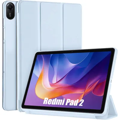 Image de Coque pour Xiaomi Redmi Pad 2 11 Pouces 2025, Protection Antichoc Anti-Rayures Bleu