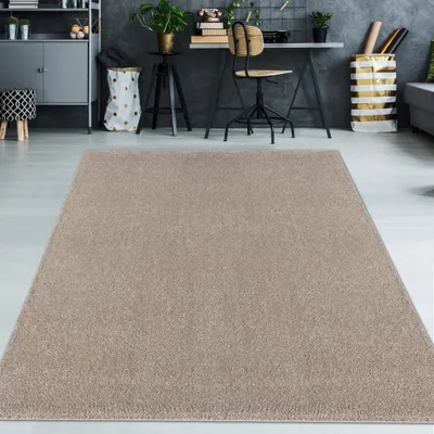 Produktbild von Klassischer Teppich im Unidesign in beige Größe - 120 x 170 cm
