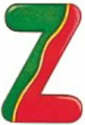 Produktbild von Selecta Spielzeug Alphabet Z, Buchstabe, Kinderzimmer Deko, Holzspielzeug, Holz, 8 cm, 60926