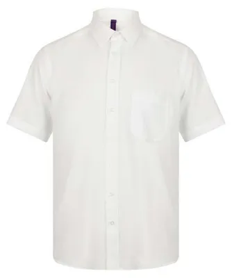 Produktbild von Henbury - Hemd für Herren kurzärmlig LT3316 (XXL) (Weiß)