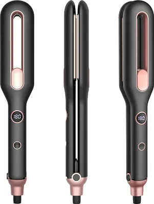 Produktbild von OKWISH Glätteisen 2 in 1 Ionen Haarglätter und Lockenwickler, Turmalin-Keramik-Beschichtung, LCD-Display, 3D-Schwebepanel, 10S Schnellaufheizung, 11 Temperatur-Einstellungen (100℃-220), Automatische Abschaltung