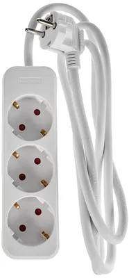 Produktbild von Meister Steckdosenleiste 3-fach - 1,4 m Kabel - weiß - Kunststoffleitung - IP20