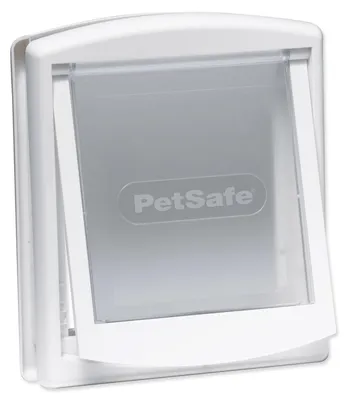 Obrázok produktu pre Dvere PETSAFE biele s priehľadnou klapkou 715 1 ks