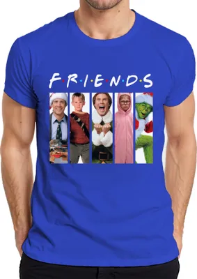 Produktbild von Friends Weihnachtsfilme Kevin Allein Zuhaus Griswold - Weihnachten Christmas Xmas Herren T-Shirt, Blau, 3XL