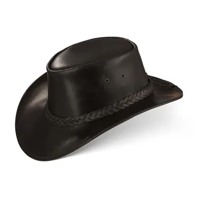 Produktbild von PERTH Uni Western Cowboy Reiten Leder Sonnen Hut in Braun Größe L