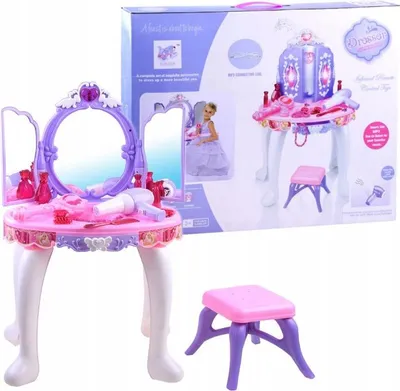 Zdjęcie produktu dla Toaletka Z Taboretem Zestaw Księżniczki Akcesoria