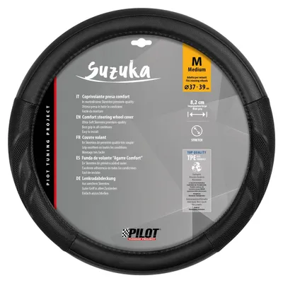 Produktbild von PILOT 32931 Suzuka Lenkradbezug Ø37-39cm Schwarz Lenkradhülle