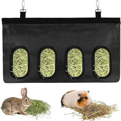 Imagen del producto de Dispensador automático de alimento para cobayas: Alimentación automática con 4 aberturas para mascotas pequeñas, color