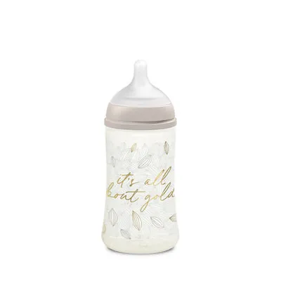 Obrázok produktu pre Suavinex | Gold Baby Flasche 270 Physiol Flow M Gold Grau