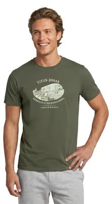 Produktbild von Spreadshirt Die Drei Fragezeichen warenhandel Männer T-Shirt, L, Militärgrün