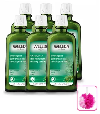 Zdjęcie produktu dla 6 x Mleko do kąpieli Weleda Zilverspar, odświeżające - 200 ml - zestaw 6 sztuk
