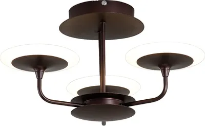 Obrázek produktu pro 9230X+3+kf Kávové barvy Eurotondisplay LED stropní světlo Stropní svítidlo LED osvětlení 9230X s dálkovým ovládáním Barva světla/jas nastavitelná Akrylové stínítko A+ LED světlo do obývacího pokoje