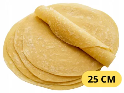 Zdjęcie produktu dla Tortilla Pszenna 25cm Rzemieślnicze Smaki 6szt Naturalna Meksykańska