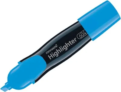 Produktbild von Textmarker Monami 604, schräge Spitze 1-6mm, Blau