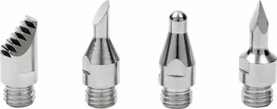 Produktbild von DREMEL 204 Pyrographie Spitzen Set, 4-teilig, Für Dremel Versatip Gaslötkolben, Kugelspitze, Oval, Spitz, Mo
