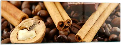 Produktbild von Bilder auf glas - Gerösteter Kaffee Aroma Schokolade - 160x50cm - Glasbilder - Wandbilder - Kunstdruck - Wanddekoration aus Glas - Glas Bilder - Wandbild auf Glas - GAB160x50-0394