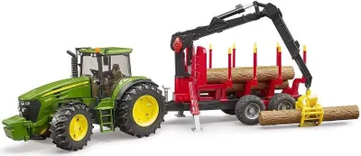 Image de bruder  bruder    John Deere 7930 mit Rückeanhänger Spielzeugauto