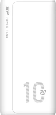 Image de Batterie externe SILICON POWER QP15, 10 000 mAh, 2 ports USB QC 3.0, 1 port USB-C PD (SP10KMAPBKQP150W), blanche