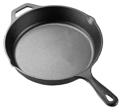 Gusseiserne Bratpfanne 25 cm, emailliert, antihaft, ofenfest