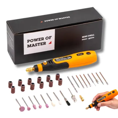 Obrázek produktu pro Mini elektrická bruska, Elektrická vrtačka, vrtačka, USB kabel, oranžová