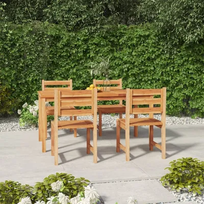 Produktbild von The Living Store 5-tlg. Garten-Essgruppe Massivholz Teak