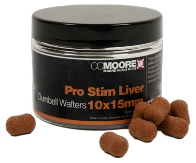 Produktbild von CC Moore Pro-Stim Liver Dumbell Wafters 10X15mm - 60g Boilies