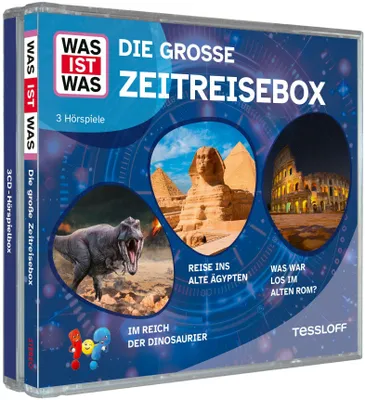 Produktbild von WAS IST WAS 3-CD Hörspielbox. Die große Zeitreisebox