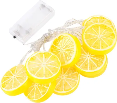 Produktbild von Zitrone 1,5 m 10LED String Licht Garten Weihnachten Lampe Urlaub Party Dekoration