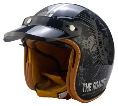 Image de Casque de moto, léger, résistant aux chocs, taille unique, noir, XL
