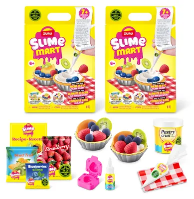 Obrázek produktu pro Slime Mart, malé balení (ovocný koláč) od společnosti ZURU, 2 kusy, ovocná torta