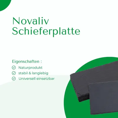 Produktbild von Schieferplatten 20x15x0,5 rechteckig Untersetzer Tischplatz 20cm Schiefer