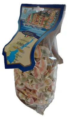 Image de Pâtes farfallées multicolores, 250 grammes.