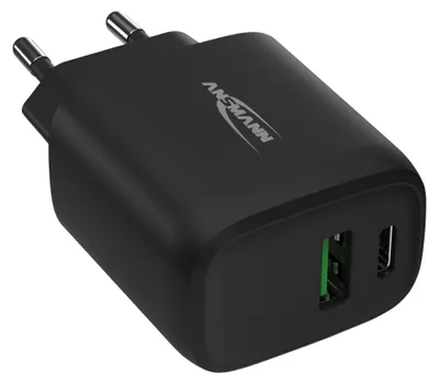 Produktbild von ANSMANN USB Ladegerät 20 W mit Power Delivery & Quick Charge 3.0 schwarz