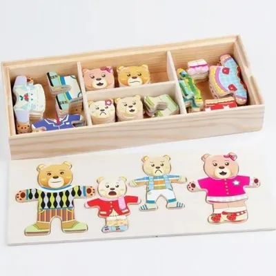 Produktbild von Holzspielzeug "Bären" – Macyszyn Toys