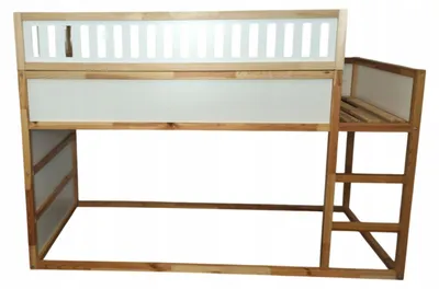 Produktbild von IKEA KURA Bett Schutzgitter oben VILO DUO 165x90 cm weiß Holz MDF Set.