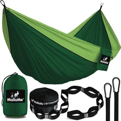 Produktbild von Famanu Campinghängematte ultraleicht - 300 x 200 cm - für 2 Personen - atmungsaktiv und wasserabweisend