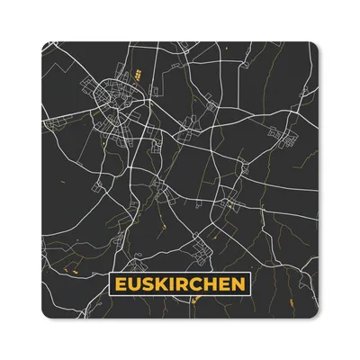 Produktbild von MuchoWow® Mauspad Mousepad Gold - Deutschland - Karte - Stadtplan - Euskirchen 20x20 cm - Mousepads - Maus Mat - Pad - Mausunterlage - Desk Mat - Bureauartikeln