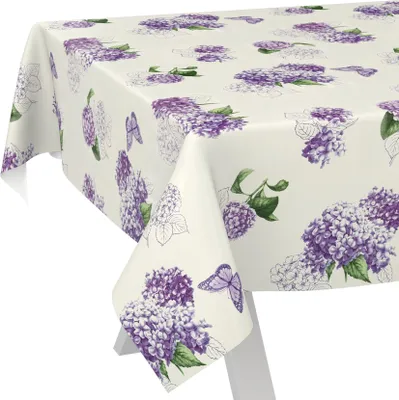 Produktbild von Tischdecke Fotoprint Flieder Blume Lila 2000x140cm Schnittkante Wachstuch abwaschbar