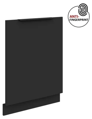 Produktbild von Frontblende für vollintegrierten Geschirrspüler 60 cm ARIA Schwarz ultra matt + Schwarz matt, hochwertige Fronten mit Anti Fingerprint Beschichtung Küchenzeile Küchenblock