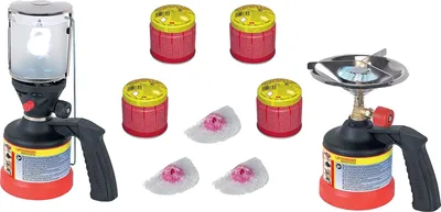 Obrázok produktu pre ROTHENBERGER Camping Set - 9 kusov kempingových lámp a plynových kartuší do kempingových varičov