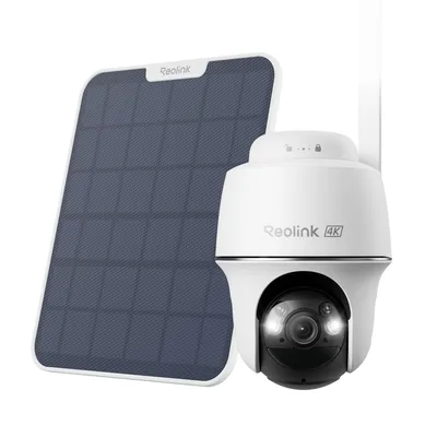 Obrázek produktu pro Reolink Go PT Ultra+Solar Panel, 4K 8MP 4G LTE PT venkovní bezpečnostní kamera na baterie, 360° pohled, inteligentní detekce, barevné noční vidění