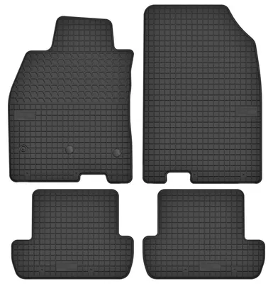 Produktbild von Gummi-Fußmatten für Renault Megane III 2008-2015 (Schrägheck/Coupé/Grandtour/Kombi) – 4-tlg, Schwarz, passgenau – Wielganizator SolidTread