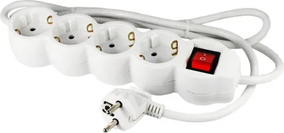 Image de Multiprise 4 prises avec interrupteur de sécurité EcoSavers